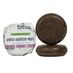 BITOKA - Shampoo Sólido Cabellos Secos Maltratados Rosa Hibisco y Miel