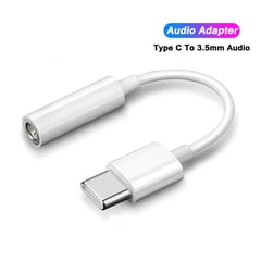 XIAOMI - Adaptador Tipo C para Audífono Jack Conector de Audio de 35mm