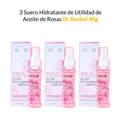GENERICO - 3 Suero Hidratante de Utilidad de Aceite de Rosa Dr Rashel 40g.