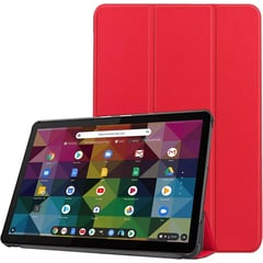 Funda Book Cover Para Tablet Lenovo Chromebook Duet 10.1 X636 Rojo