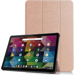 Funda Book Cover Para Tablet Lenovo Chromebook Duet 10.1 X636 Dorado