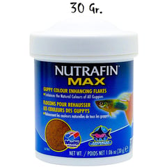 GENERICO - Nutrafin Max Alimento Para Dar Color A Peces Guppy 30 Gr.