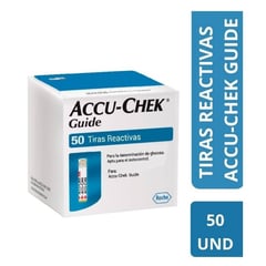 ACCU CHEK - Tiras reactivas para Glucómetro Accu-Check Guide-50 UND