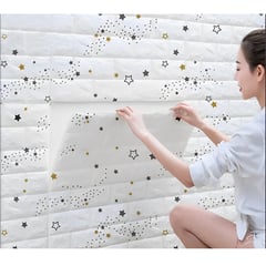 INSPIRA - Papel Tapiz Mural Decorativo 3D Para Niños  x 1 und Estrella
