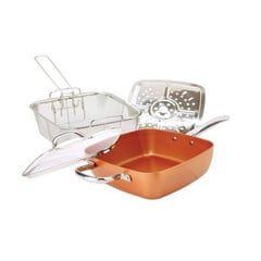 COPPER PAN - Sarten Antiadherente Brikenia 24 Cm 2Lts