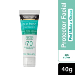 NEUTROGENA - Protector Sun Fresh Piel Grasa Fps 70 40Grs