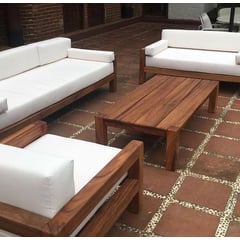 DMUEBLES - Sofa Terraza 1 2 3 Cuerpos Bradford Blanco