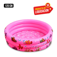 CC GROUP - Piscina Niños Baby Amusement Pool 120cm - Rosado