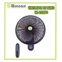 BOSSKO - Ventilador De Pared 16" con Control Remoto BK-8210PD