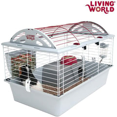 LIVING WORLD - Jaula para conejos equipada - deluxe habitat - living world