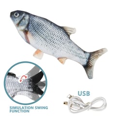 GENERICO - Juguete pescado electrico para gatos usb