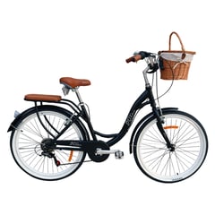 BOX BIKE - Bicicleta Box Vintage Aros 26 con Shimano - Negro