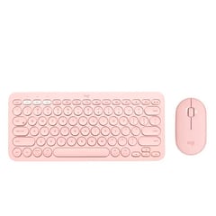 LOGITECH - Combo Teclado K380 y Mouse M350 Bluetooth silencioso Rosado