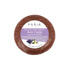 FARIA NATURALS - Shampoo Sólido Fortalecedor para Cabello Fino y Quebradizo Lavanda Natural y Vegano