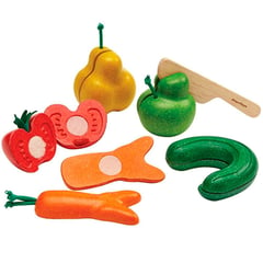 PLANTOYS - SET DE FRUTAS Y VERDURAS WONKY