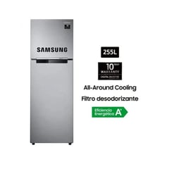 SAMSUNG - Refrigeradora rt25farads8 255l plata