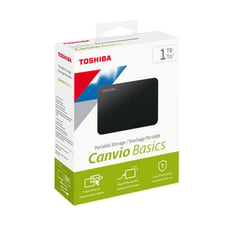 TOSHIBA - Disco Duro Externo 1 Tera Canvio Basics Tb