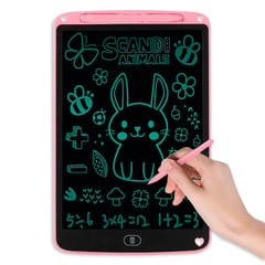 MINARI - Tablet Pizarra Lcd Dibujo para Niños 12 Pulgadas Rosado 446P