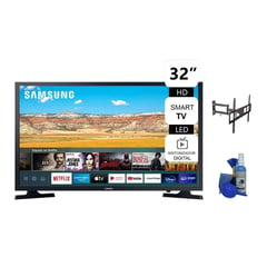 SAMSUNG - Televisor Smart Tv 32 HD UN32T4202AG + Kit y Rack