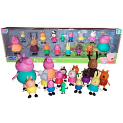 PEPPA PIG - Set De 15 Personajes Familia y Amigos