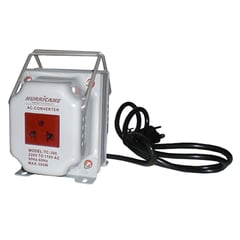 HURRICANE - Transformador de 220v a 110v – 300 watts - gris