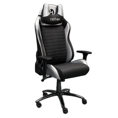 TECHNISPORT - Silla Gamer Serie Elite TS62 Silver Reclinación 150° SGSIE