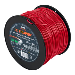 TRUPER - Hilos redondos 3 lb para desmalezadora 2.7 mm