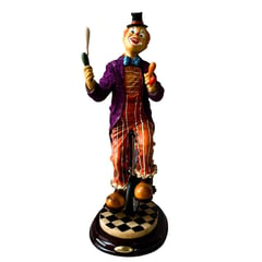 LOMBARDIA - Adorno Payaso Malabarista Figura Decorativa 38CM