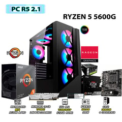 Computadora PC Ryzen 5 5600G RAM 16GB DISCO 500GB SSD CON GRAFICOS RADEON