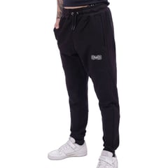 M MUSCLE MUSEUM - Jogger Deportivo Color Negro Bolsillos con Cierre para Hombre