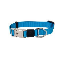 PETMATE - Collar Ajustable Deluxe para Perro Azul 3/4"x14-20"