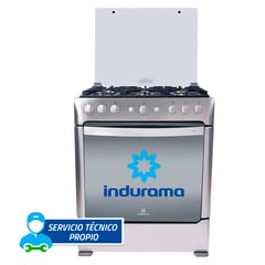 INDURAMA - Cocina a Gas 6 Hornillas Parma Zafiro Croma