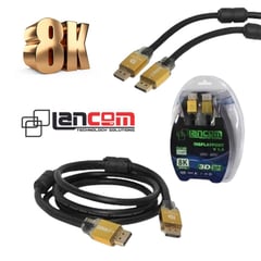 LANCOM - Cable Displayport a Displayport 1.8 metros 8k 1.4 60hz 2160P ultra HD