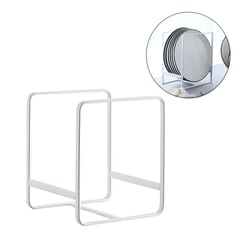 ELMEJORPRECIO - Estante De Cocina Porta Platos Vajilla Para Estantes Alacena Blanco