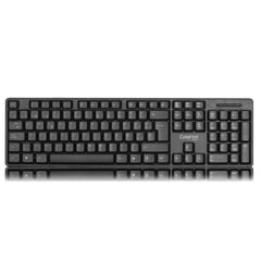 CYBERTEL - Teclado Antiderrame Barniz Antiborrado Ebony K105