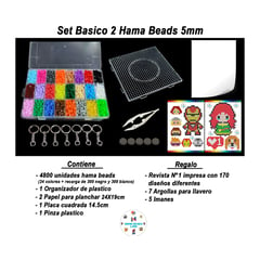 GENERICO - Hama Beads Set Básico 2 (24 COLORES)