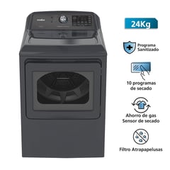 MABE - Secadora a Gas 24kg Diamond Gray SMG17R8MSDBB0