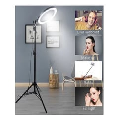 GENERICO - Aro Luz Led Anillo 30 Cm Fotografia Video + Tripode 2.1 Metros