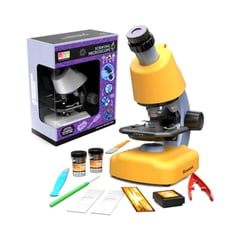 LH ELECTRONIC - Kit de Microscopio Óptico Escolar Portátil