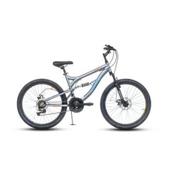 BEST - BICICLETA CORVUS 24" GRIS/CELESTE