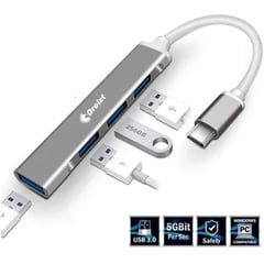 DREIZT - Multipuerto Entrada Adaptador Hub USB Tipo C