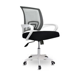 INIUS - Silla de Oficina Ergonómica Hazard con Soporte Lumbar - Blanco y Negro