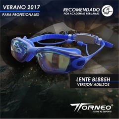 GRAVITAL - Lentes de Natación Torneo Azul