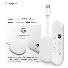 GOOGLE - Chromecast 4 Google TV 4K Movistar Play Disney