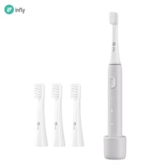 INFLY - - Cepillo dental eléctrico P20A Gris - Incluye set de repuestos