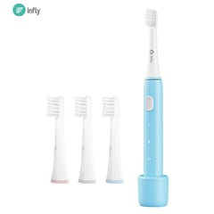 INFLY - - Cepillo dental eléctrico P20A Azul - Incluye set de repuestos