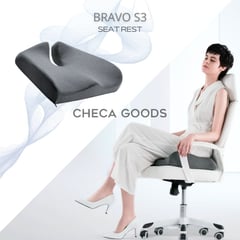 CHECAGOODS - Cojín Anatomico Premium Para Dolor Coxis CHECA GOODS S3 Gris Oscuro