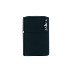 ZIPPO - Encendedor Original Negro Mate Logotipo Clásico