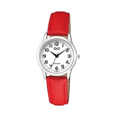 Q&Q - Reloj QQ Mujer Cuero Rojo