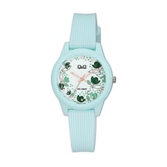 Q&Q - Reloj QQ Mujer Diseño Flores Turquesa